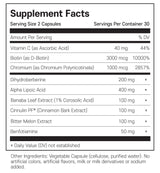 클린랩스 어드밴스 글루코스 포뮬러 60캡슐 - Kleen Labs Advanced Glucose Formula 60 cap