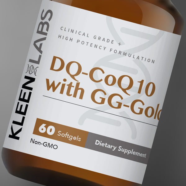 클린랩스 듀오퀴놀 코큐텐 with GG Gold® 60캡슐 - Kleen Labs DQ CoQ10 with GG Gold® 60 softgel