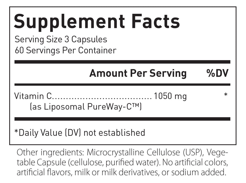 클린랩스 어드밴스 리포소말 비타민 C 180캡슐 - Kleen Labs Advanced Liposomal Vitamin C 180 cap